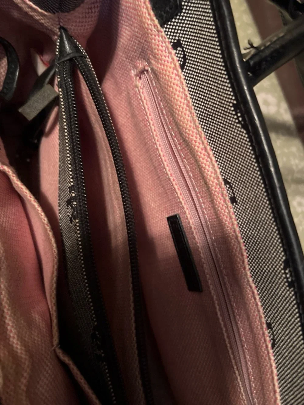 Dooney & Bourke Black and Gray Monogram Shoulder Bag